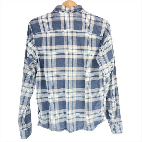 PATAGONIA Lightweight Fjord Organic Cotton Flannel Shirt Stone Stone Blue Size S - Picture 6 of 8